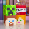 CAJAS CUBO MINECRAFT - 4 DISEÑOS