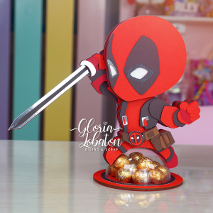 GOLOSINERO - DEADPOOL EN CAPAS CARTULINA