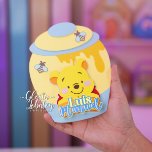 TARJETA INVITACION DESLIZABLE - WINNIE POOH