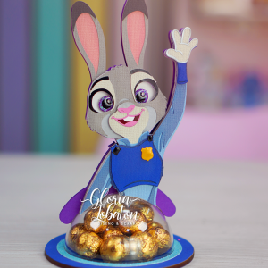 GOLOSINERO CAPAS DE CARTULINA - JUDY CONEJA - ZOOTOPIA 2