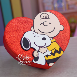 CAJA DE REGALO - CORAZÓN SNOOPY