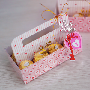 CAJA PORTA CHOCOLATES FERRERO - SAN VALENTIN
