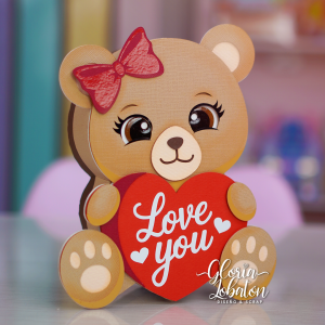 CAJA OSITO CORAZON - SAN VALENTIN