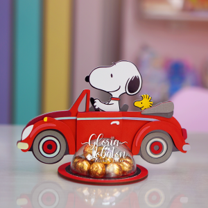 GOLOSINERO SNOOPY AUTO - CAPAS DE CARTULINA