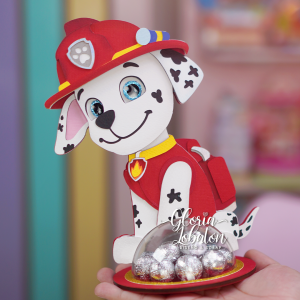 GOLOSINERO MARSHALL PAW PATROL - CAPAS DE CARTULINA