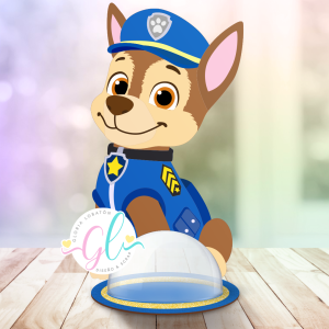 GOLOSINERO CHASE PAW PATROL - CAPAS DE CARTULINA