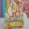 CAKE TOPPER SAFARI ANIMALES JEEP - TCW