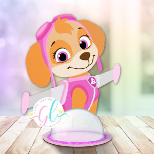 GOLOSINERO SKYE PAW PATROL - CAPAS DE CARTULINA
