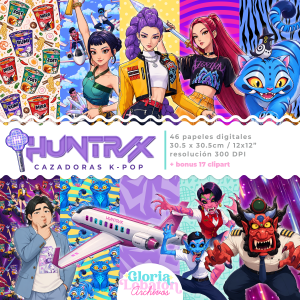 PAPELES DIGITALES - HUNTRIX CAZADORAS KPOP