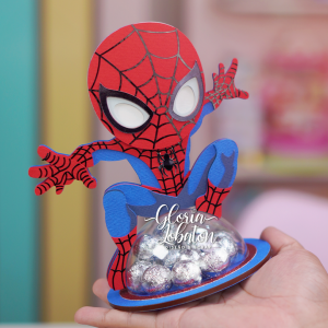 GOLOSINERO SPIDERMAN - CAPAS DE CARTULINA